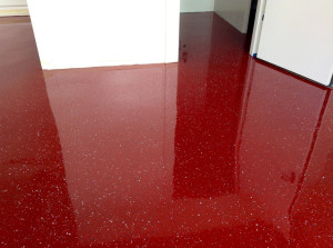 Epoxidharzboden mit Chipseinstreuung